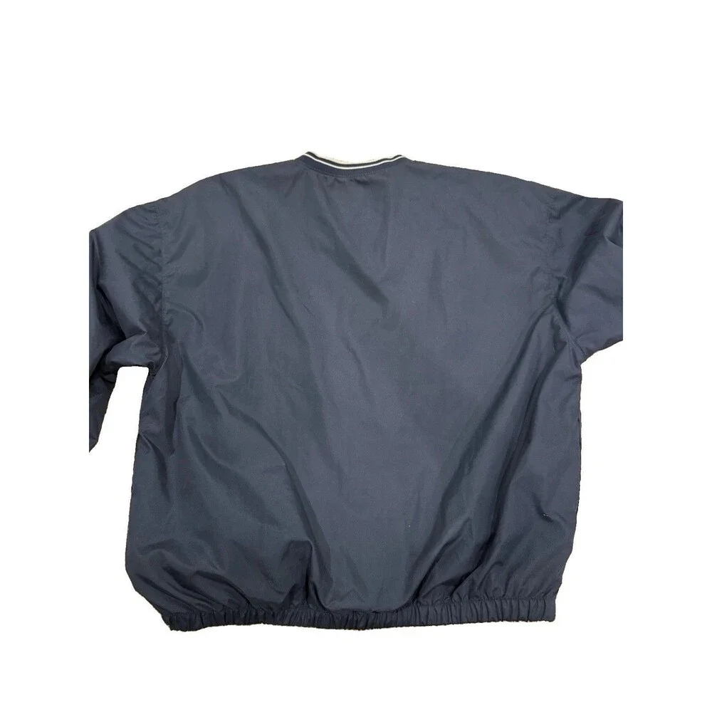 Hard Rock Cafe Nashville Navy Blue V-Neck Pullover Windbreaker Jacket Large